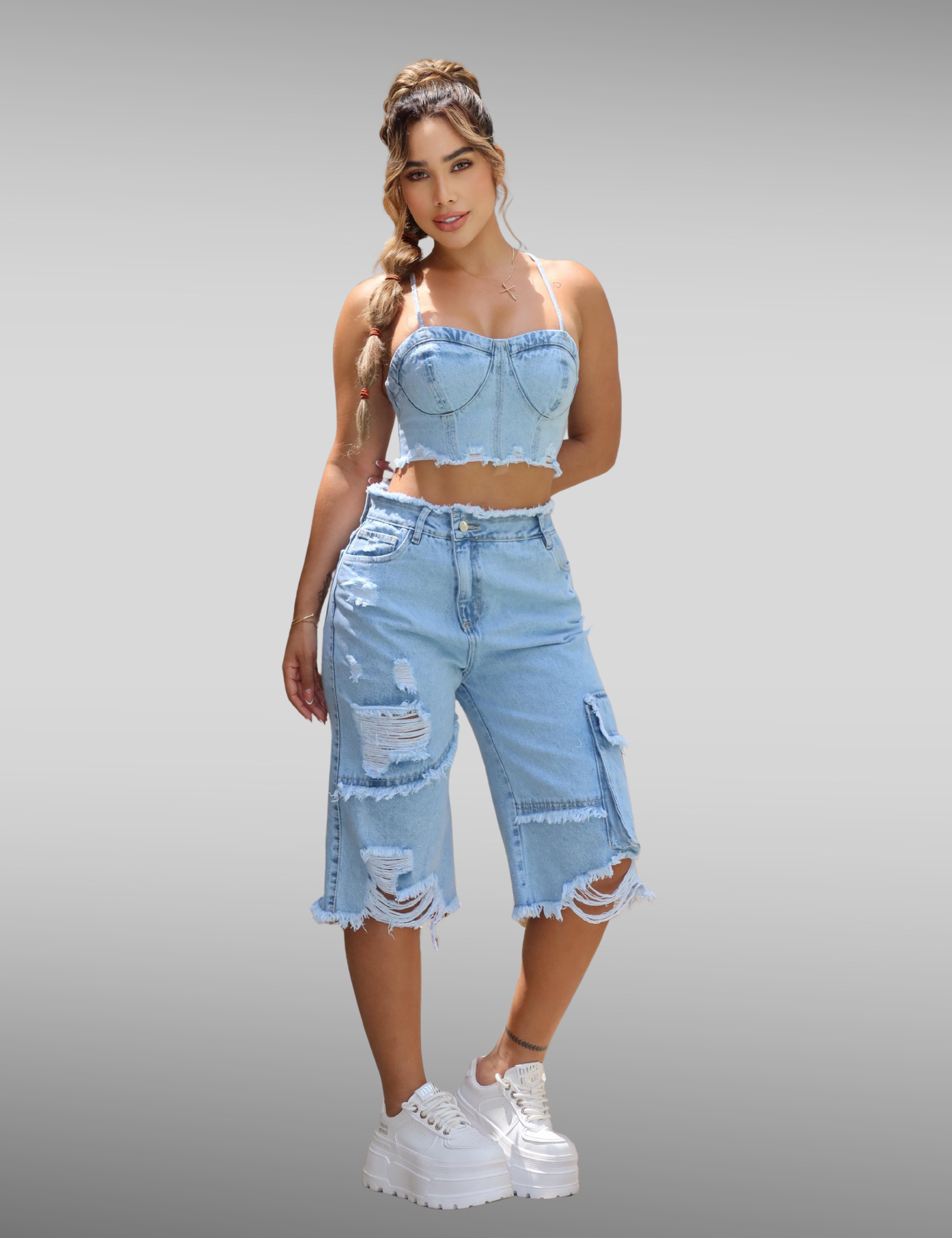 Serena - Set híbrido - torero crop top